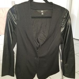 Massimo knit and faux leather jacket
